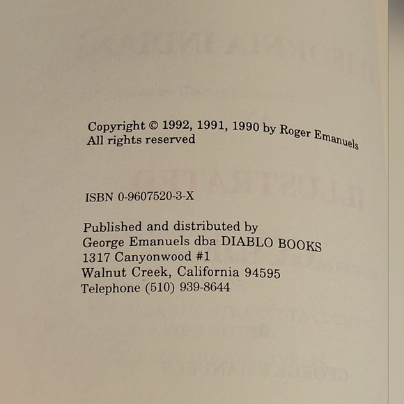 Vintage 1992 California Indians and Illustrated Guide, by Emanuels, George - Picture 8 of 8